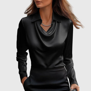 Brooklyn™ | Élégante Blouse en Satin - LUNAEVE