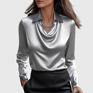 Brooklyn™ | Élégante Blouse en Satin - LUNAEVE