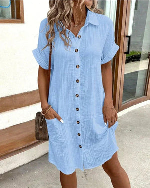 Albine™ | Robe polo chic et décontractée - LUNAEVE