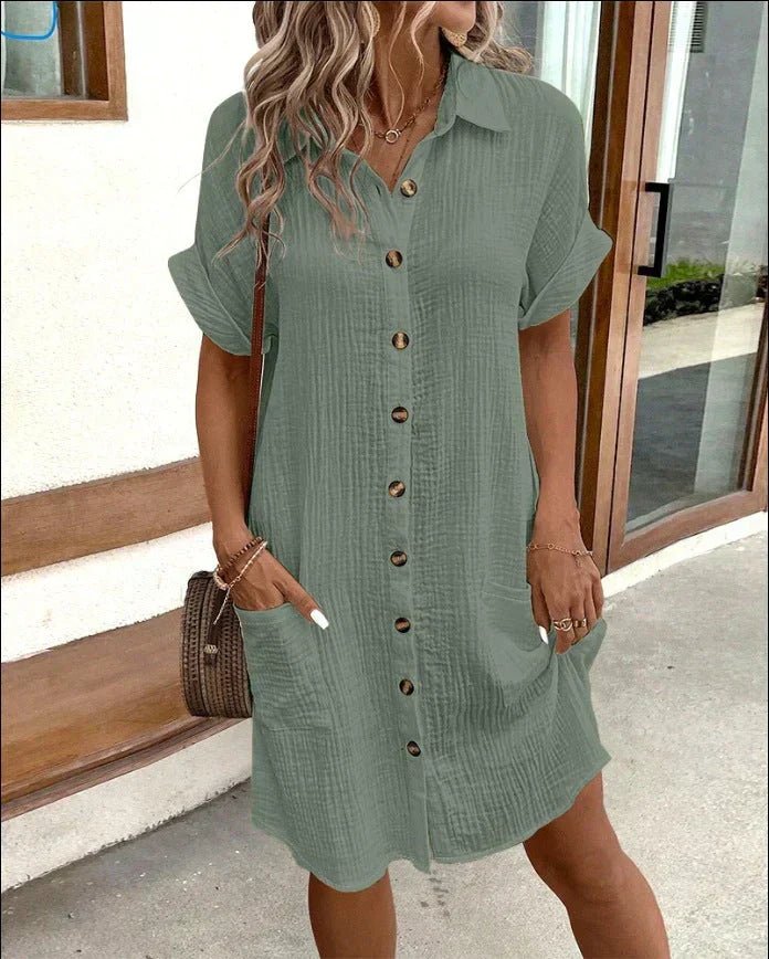 Albine™ | Robe polo chic et décontractée - LUNAEVE