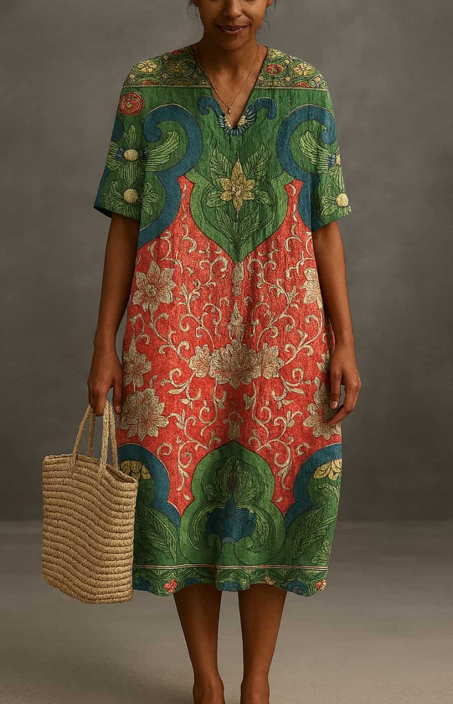 Aubrey™ | Robe midi élégante et décontractée - LUNAEVE