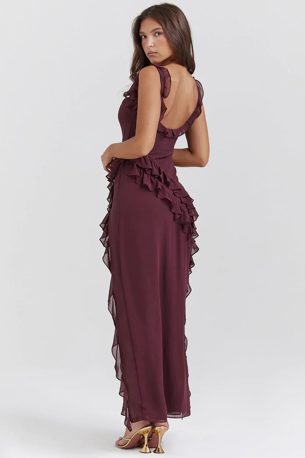 Aveline™ | Robe de soirée à volants élégants - LUNAEVE