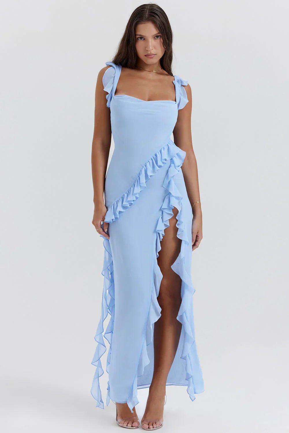 Aveline™ | Robe de soirée à volants élégants - LUNAEVE