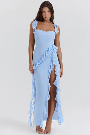 Aveline™ | Robe de soirée à volants élégants - LUNAEVE