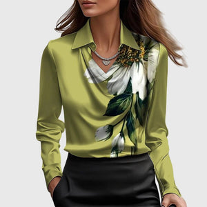 Brooklyn™ | Élégante Blouse en Satin - LUNAEVE