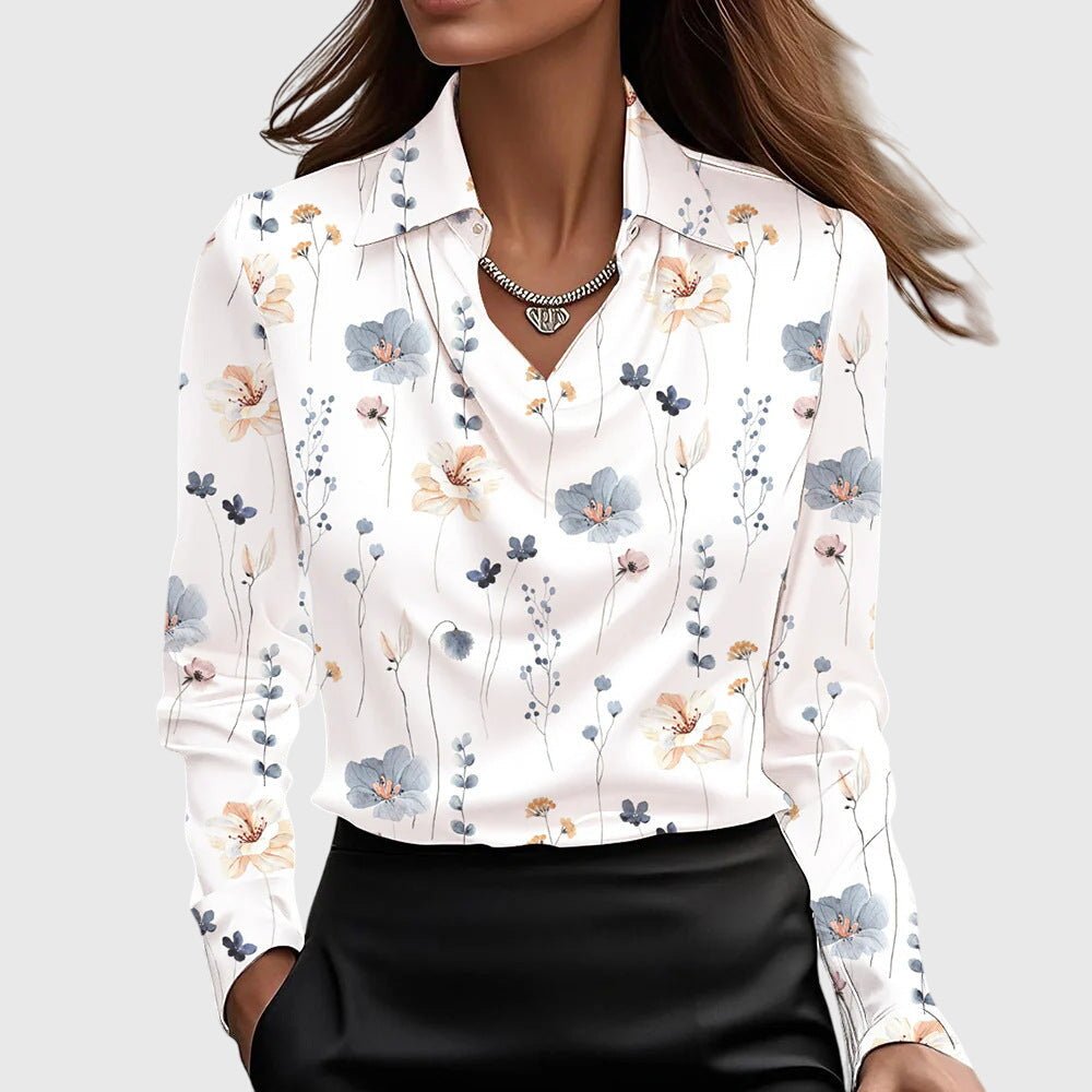 Brooklyn™ | Élégante Blouse en Satin - LUNAEVE