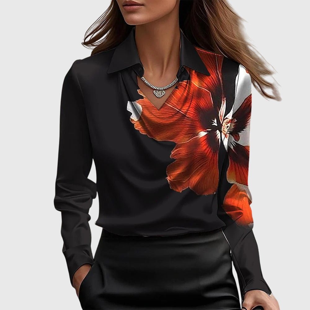 Brooklyn™ | Élégante Blouse en Satin - LUNAEVE