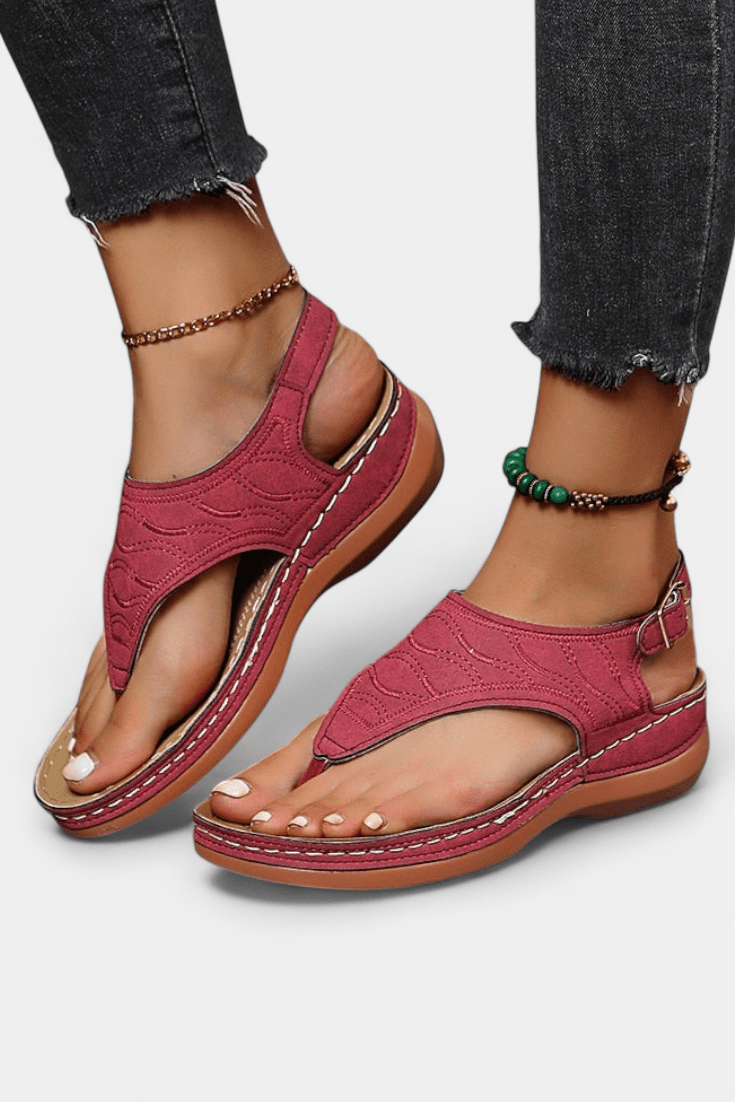 Camille™ | Sandales ergonomiques à semelle orthopédique - LUNAEVE