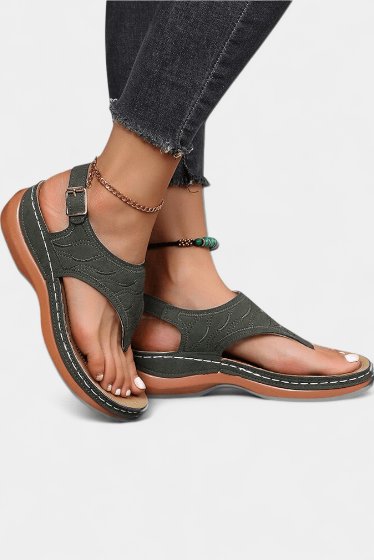 Camille™ | Sandales ergonomiques à semelle orthopédique - LUNAEVE
