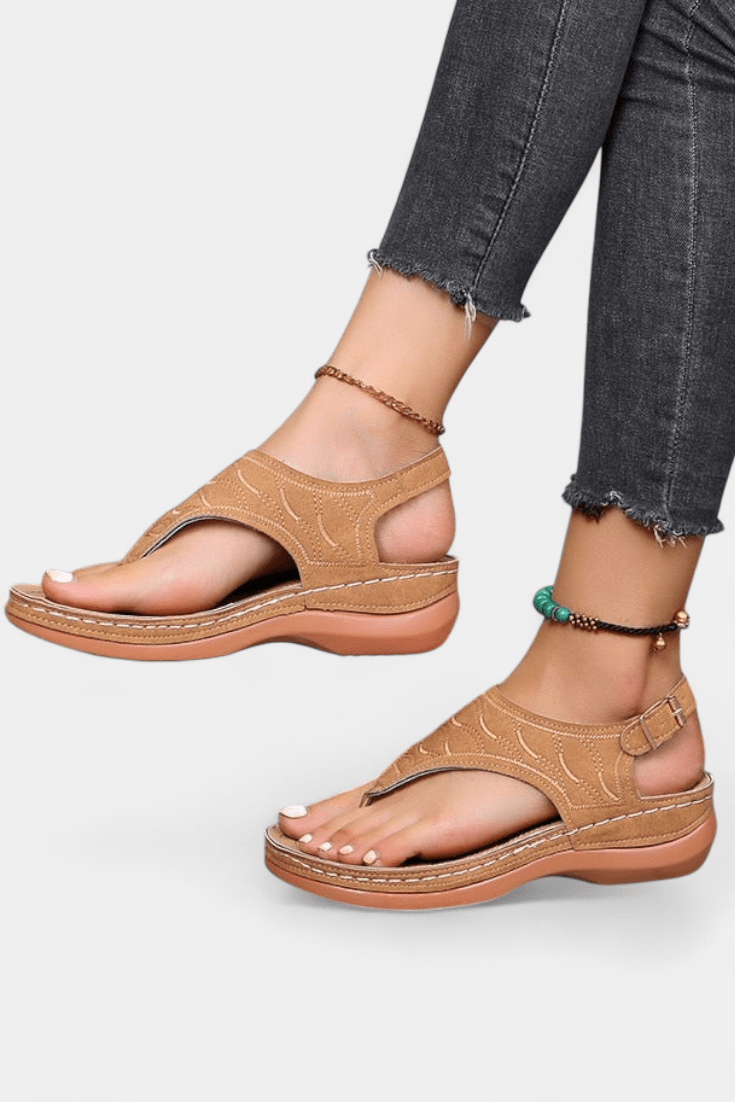 Camille™ | Sandales ergonomiques à semelle orthopédique - LUNAEVE
