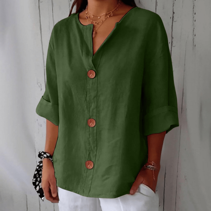 Caroline™ | Chemise en Lin - LUNAEVE