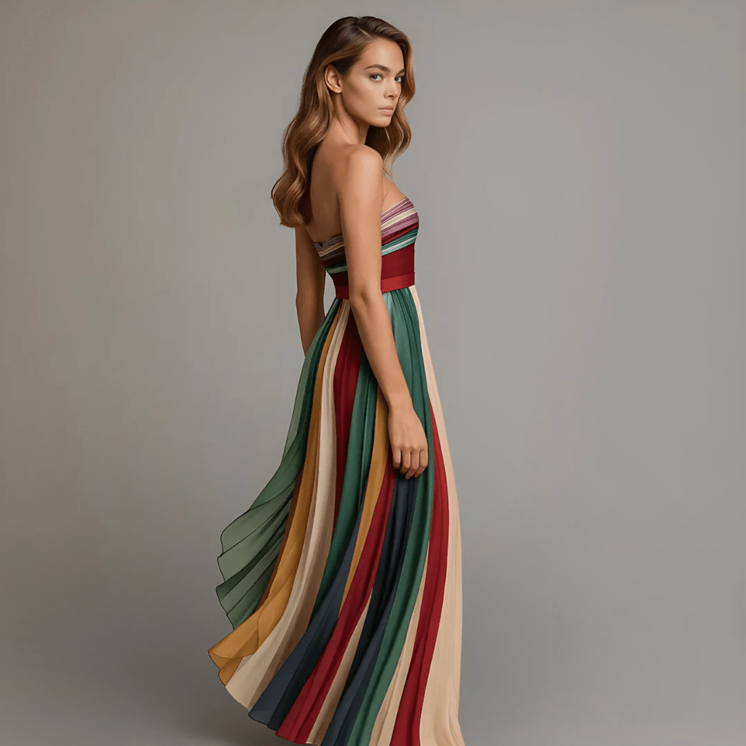 Fiorella™ | Robe colorée sans manches - LUNAEVE
