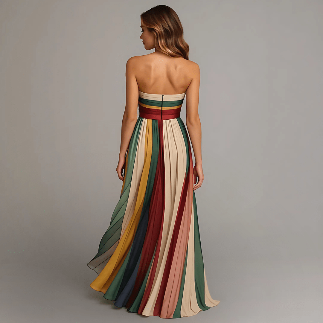 Fiorella™ | Robe colorée sans manches - LUNAEVE