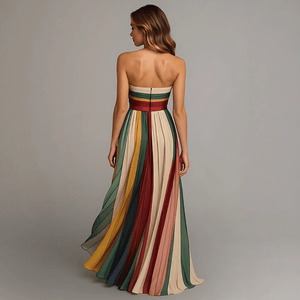 Fiorella™ | Robe colorée sans manches - LUNAEVE