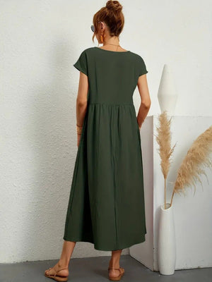 Juliane™ | Robe en lin premium avec poches - LUNAEVE
