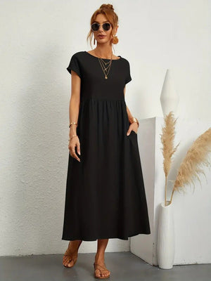 Juliane™ | Robe en lin premium avec poches - LUNAEVE