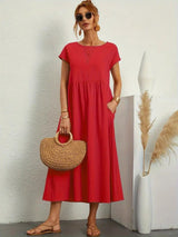 Juliane™ | Robe en lin premium avec poches - LUNAEVE