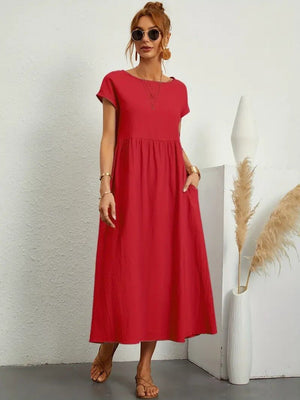 Juliane™ | Robe en lin premium avec poches - LUNAEVE