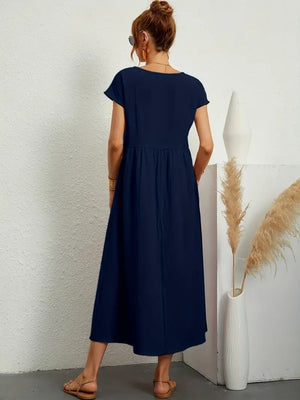 Juliane™ | Robe en lin premium avec poches - LUNAEVE
