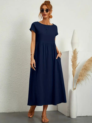 Juliane™ | Robe en lin premium avec poches - LUNAEVE