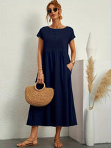 Juliane™ | Robe en lin premium avec poches - LUNAEVE