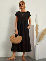 Juliane™ | Robe en lin premium avec poches - LUNAEVE