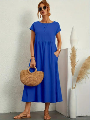 Juliane™ | Robe en lin premium avec poches - LUNAEVE