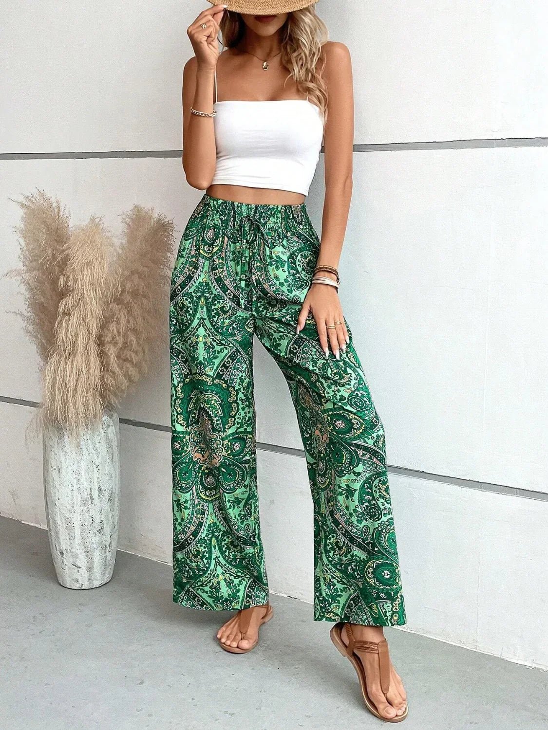 Lauren™ | Pantalon large imprimé - LUNAEVE