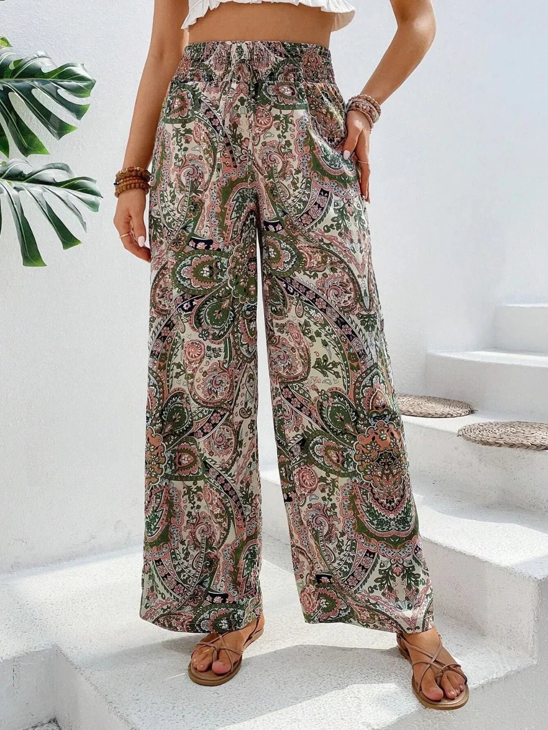Lauren™ | Pantalon large imprimé - LUNAEVE