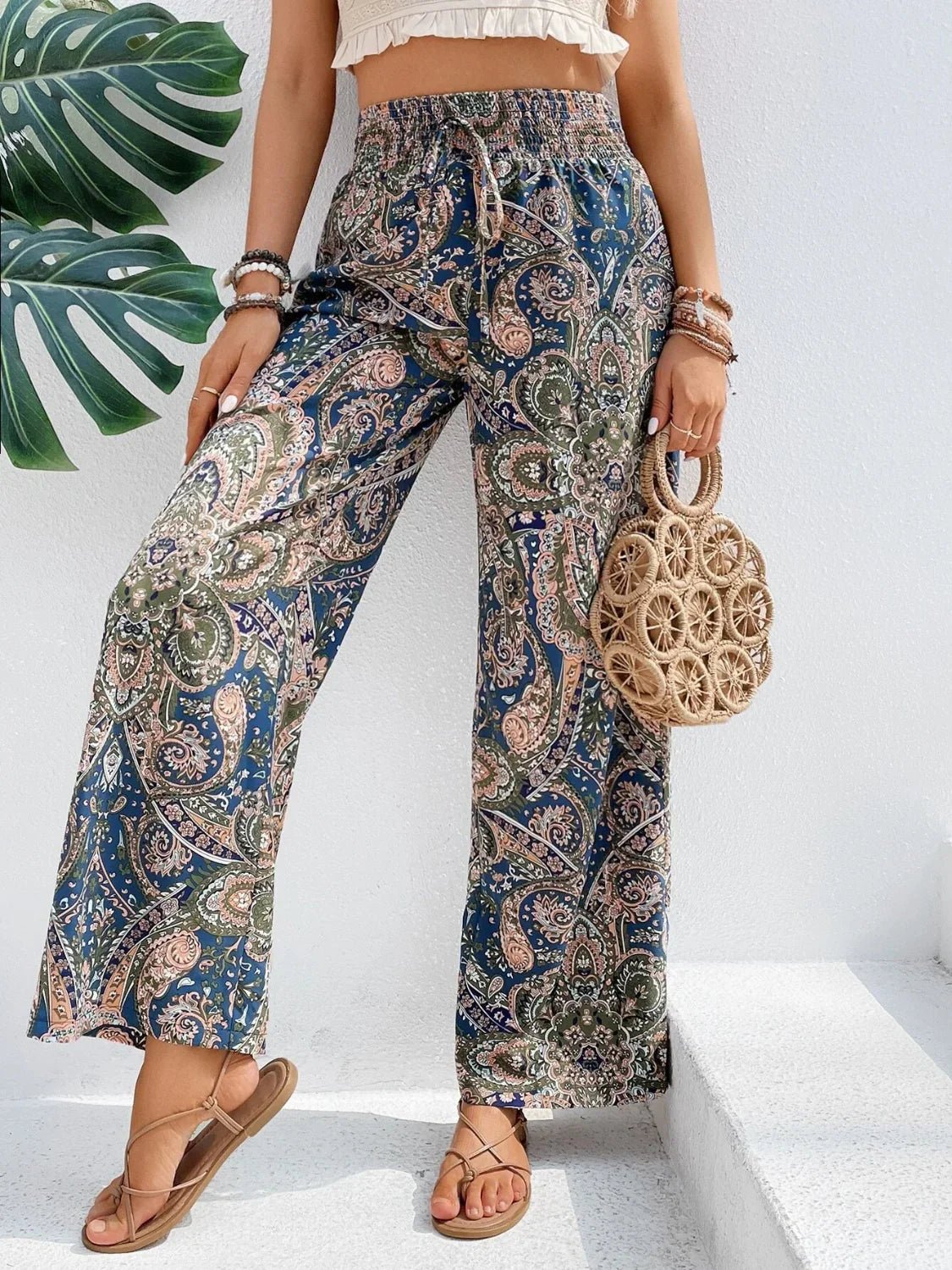 Lauren™ | Pantalon large imprimé - LUNAEVE
