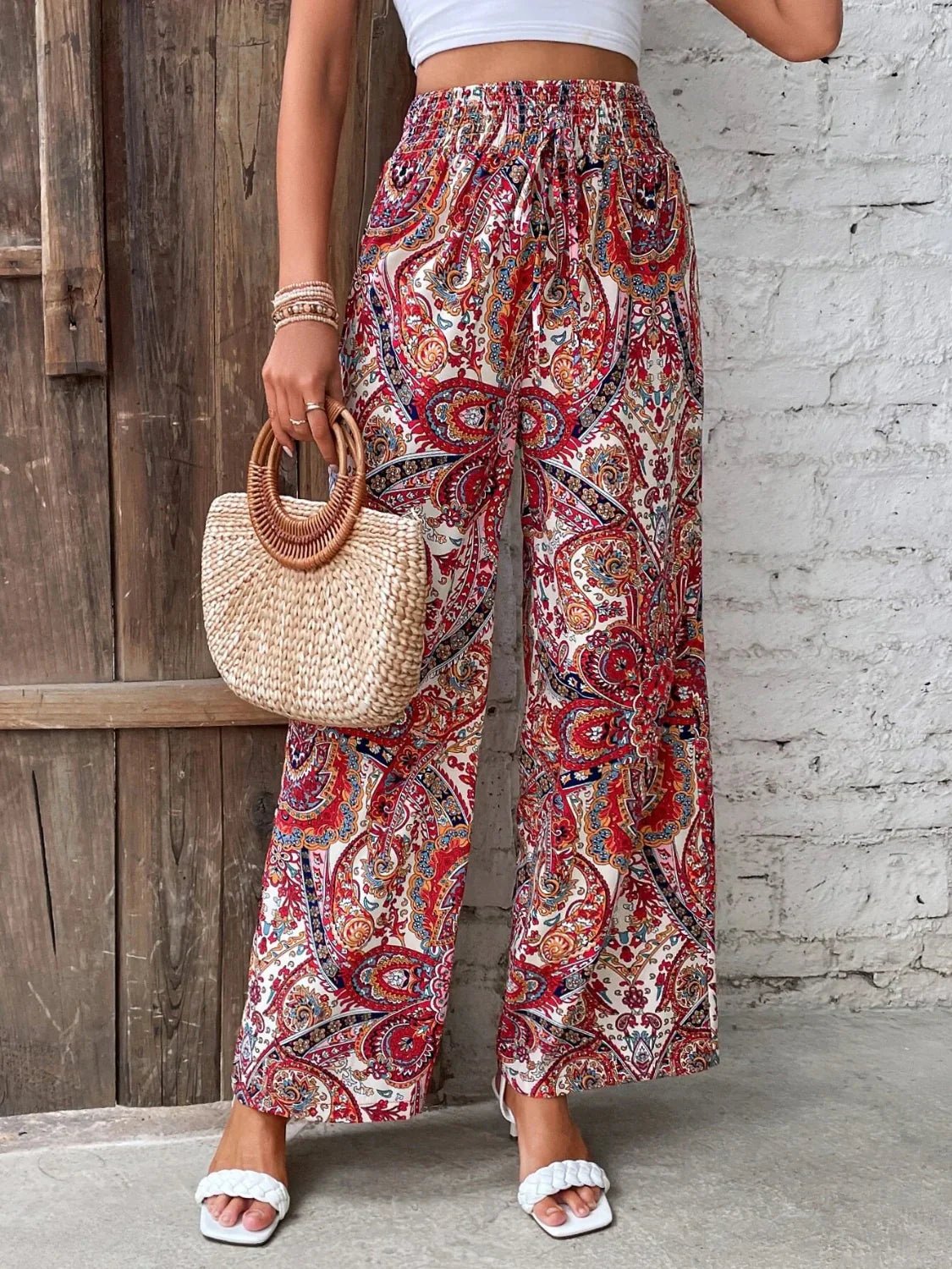 Lauren™ | Pantalon large imprimé - LUNAEVE