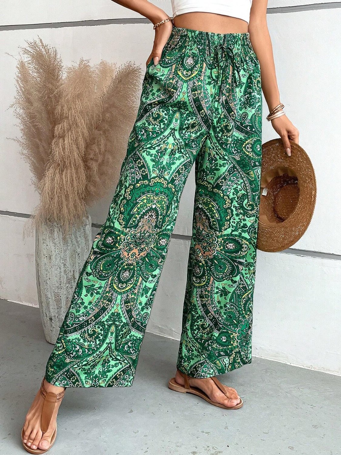 Lauren™ | Pantalon large imprimé - LUNAEVE