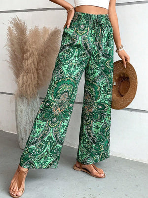 Lauren™ | Pantalon large imprimé - LUNAEVE