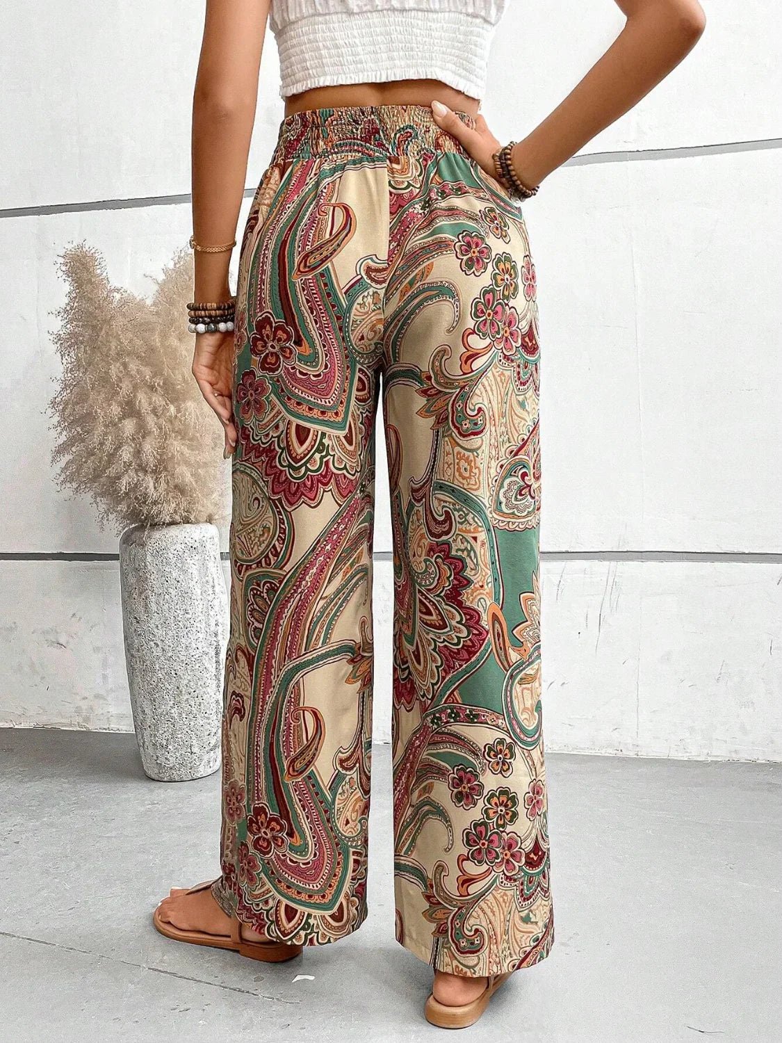 Lauren™ | Pantalon large imprimé - LUNAEVE