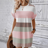 MAËLIA™ | Robe Rayée Décontractée - LUNAEVE