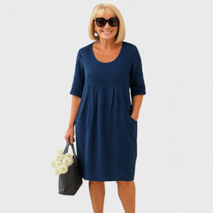 Marley™ | Robe en lin avec poches pour tous les jours - LUNAEVE