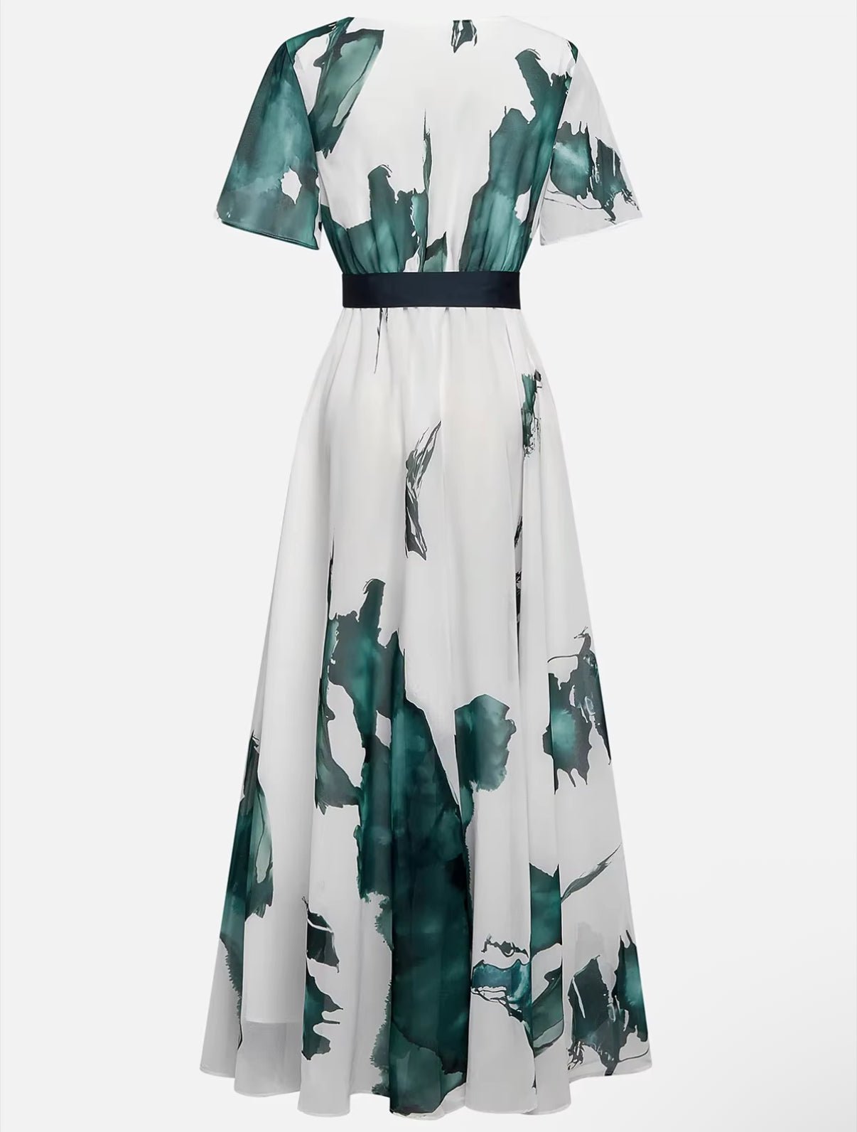Nayla™ | Robe Longue à Imprimé Aquarelle - LUNAEVE