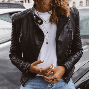Santana™ | Veste en cuir élégante - LUNAEVE